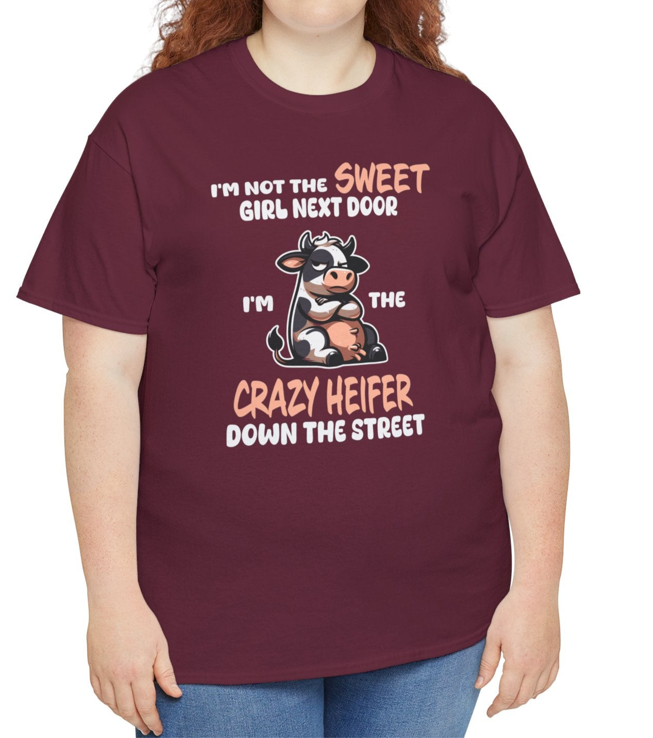 Crazy Heifer down the Street Tee - Kim’s Signature Beauty & Accessories    