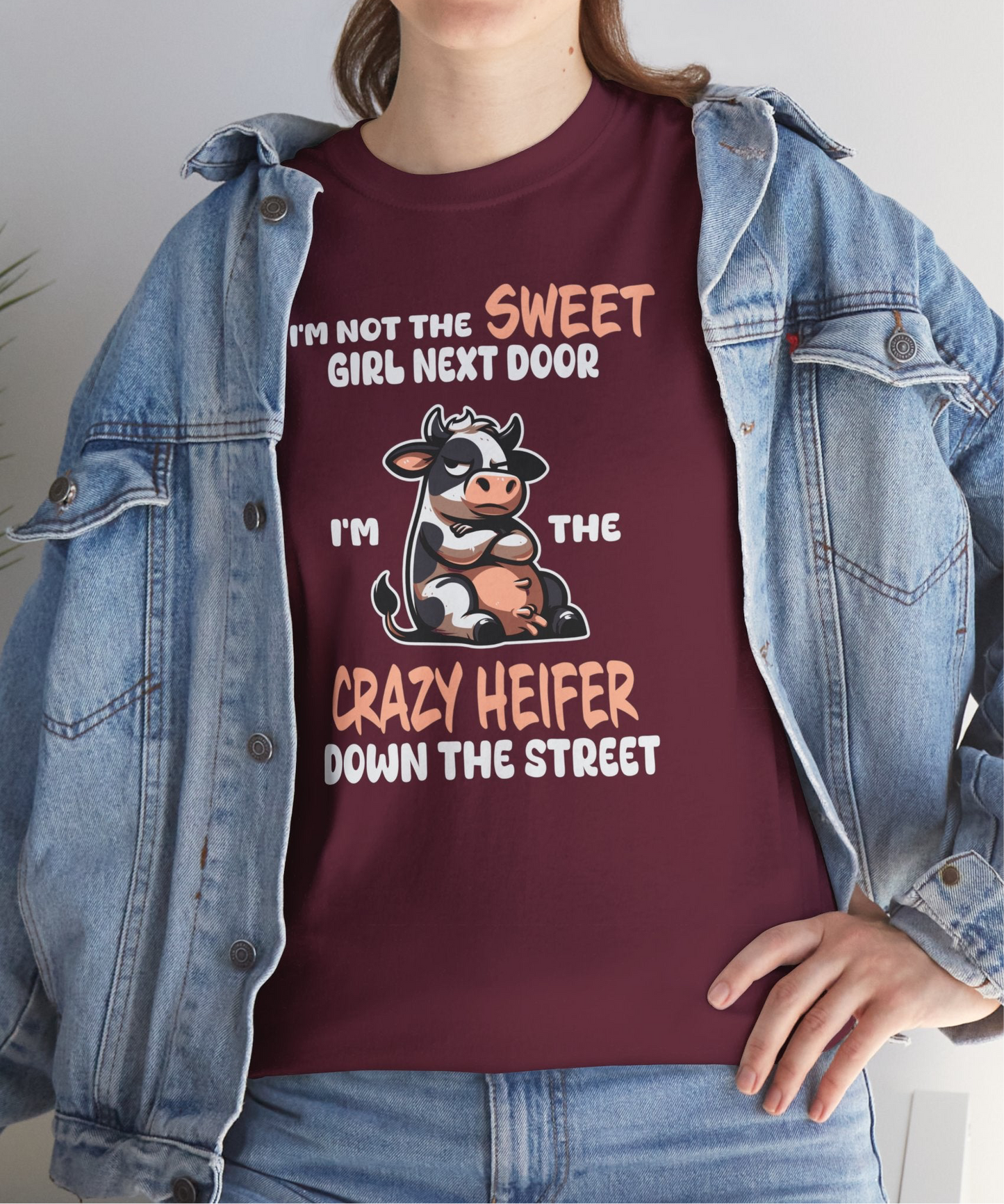 Crazy Heifer down the Street Tee - Kim’s Signature Beauty & Accessories    