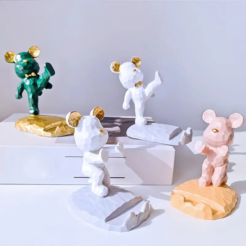 Creative Resin Bear Desktop Phone Holder - Kim’s Signature Beauty & Accessories    