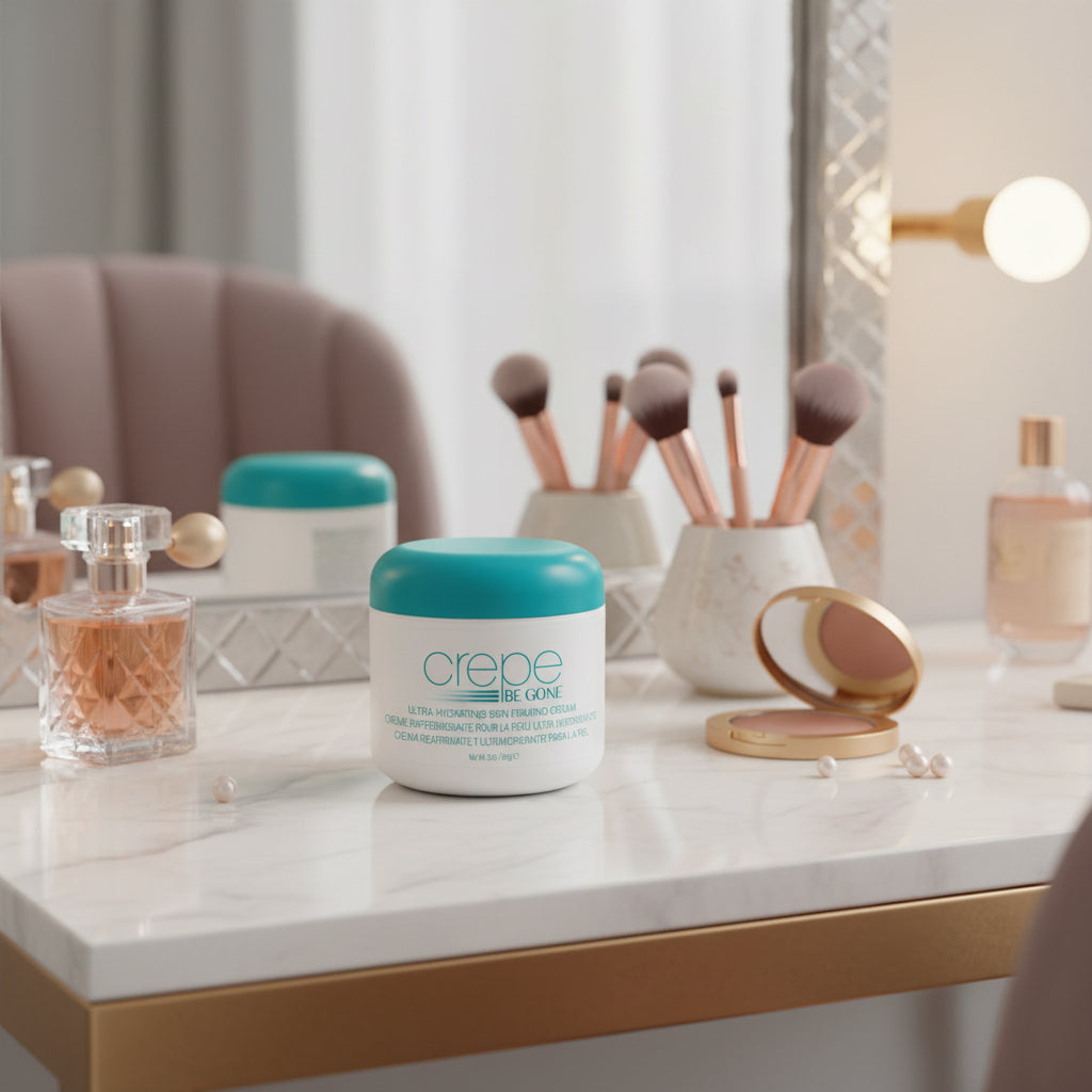 Crepe Be Gone Body Souffle - Ultra Hydrating Skin Firming Cream for NeckChest Arms & Legs - Kim’s Signature Beauty & Accessories