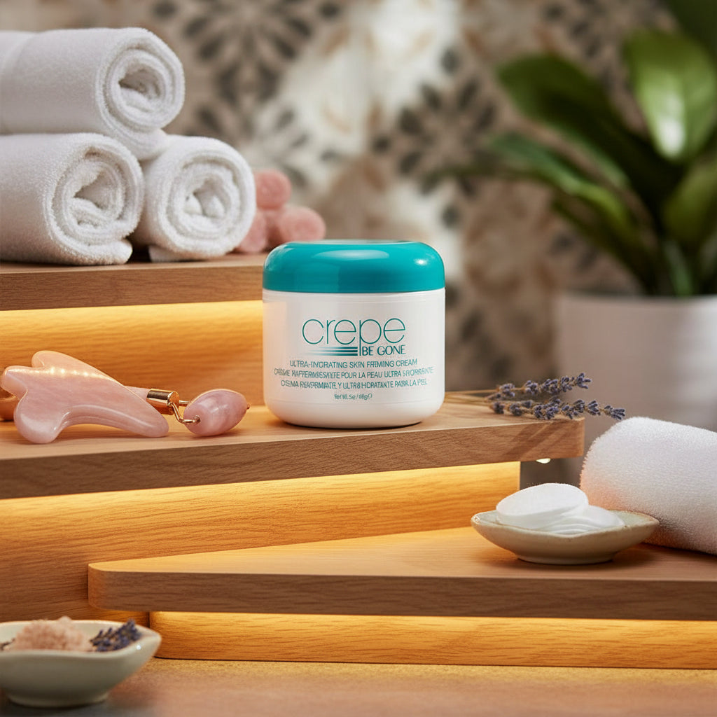 Crepe Be Gone Body Souffle - Ultra Hydrating Skin Firming Cream for NeckChest Arms & Legs - Kim’s Signature Beauty & Accessories
