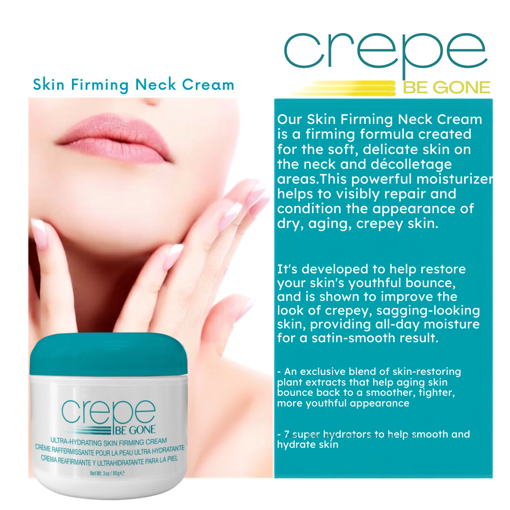 Crepe Be Gone Body Souffle - Ultra Hydrating Skin Firming Cream for NeckChest Arms & Legs - Kim’s Signature Beauty & Accessories
