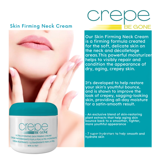 Crepe Be Gone Body Souffle - Ultra Hydrating Skin Firming Cream for NeckChest Arms & Legs - Kim’s Signature Beauty & Accessories