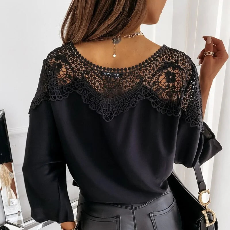 Crochet Embroidery Lace Blouses - Kim’s Signature Beauty & Accessories    
