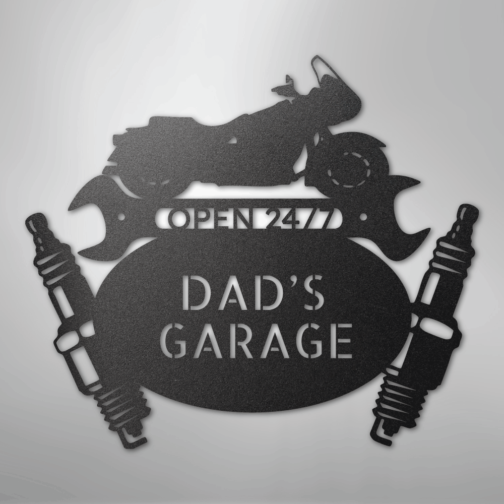 Cruiser Mechanic Monogram - Steel Sign - Kim’s Signature Beauty & Accessories