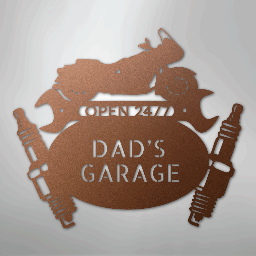 Cruiser Mechanic Monogram - Steel Sign - Kim’s Signature Beauty & Accessories
