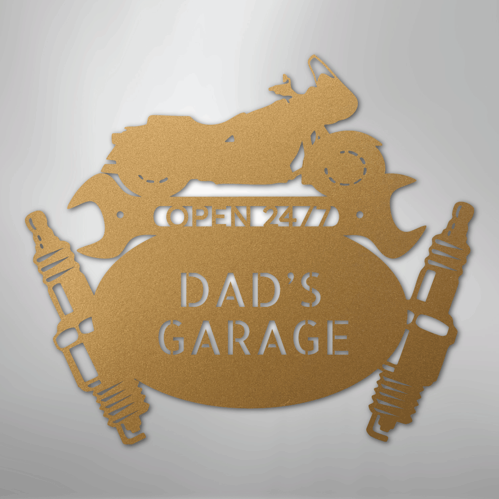 Cruiser Mechanic Monogram - Steel Sign - Kim’s Signature Beauty & Accessories