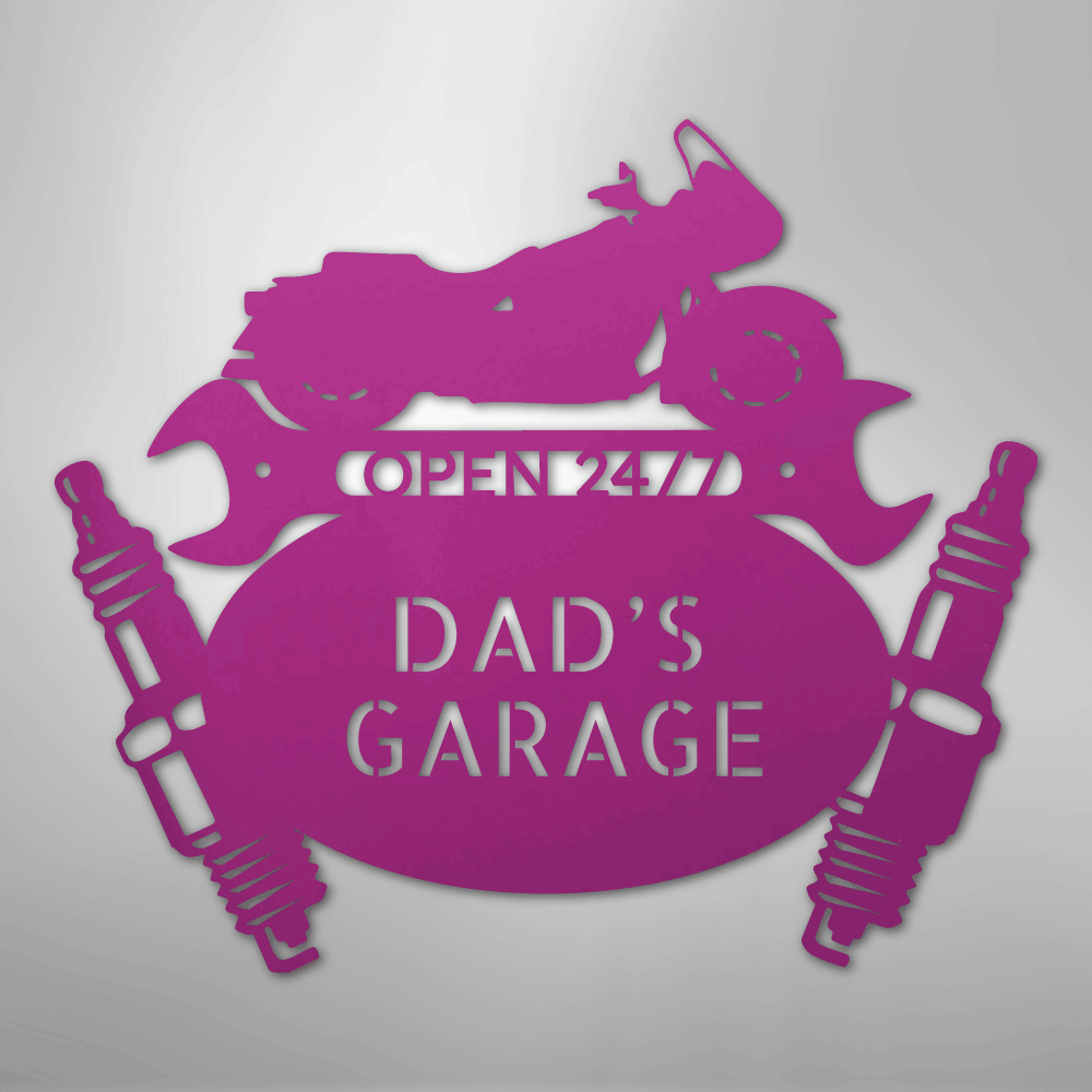 Cruiser Mechanic Monogram - Steel Sign - Kim’s Signature Beauty & Accessories