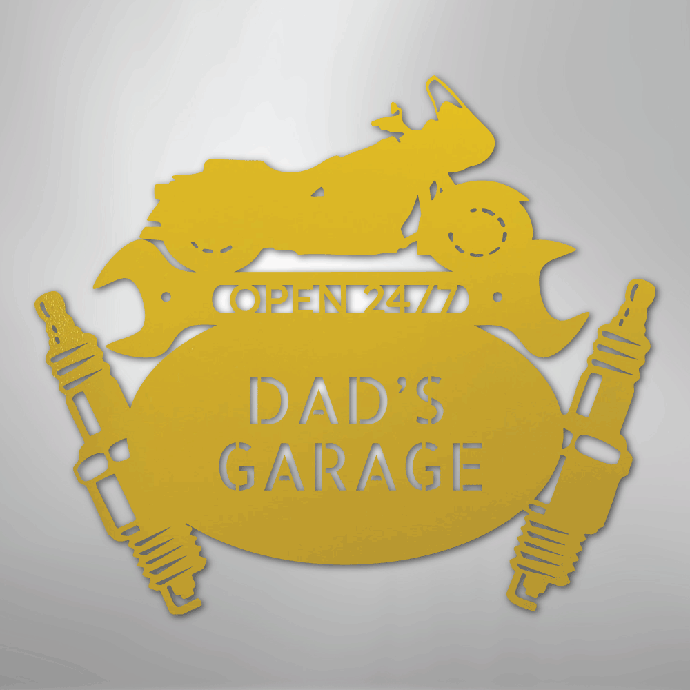 Cruiser Mechanic Monogram - Steel Sign - Kim’s Signature Beauty & Accessories