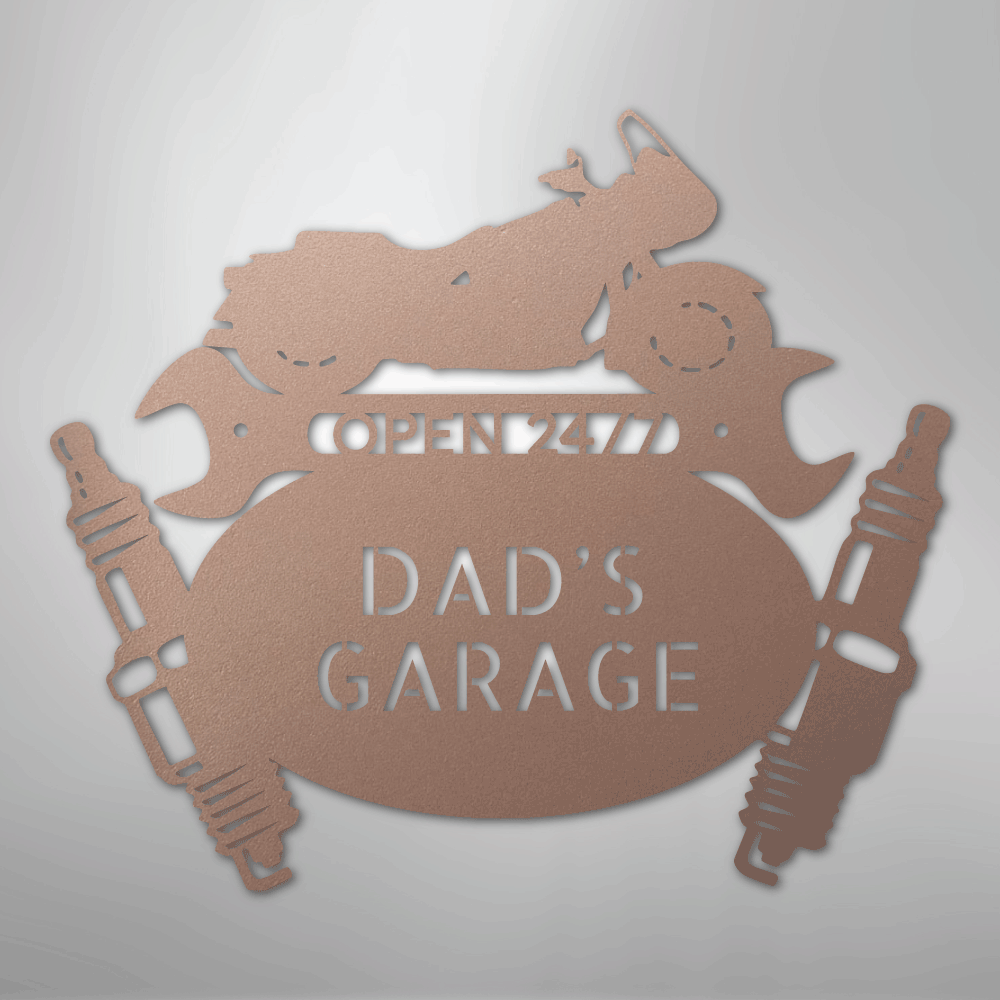 Cruiser Mechanic Monogram - Steel Sign - Kim’s Signature Beauty & Accessories
