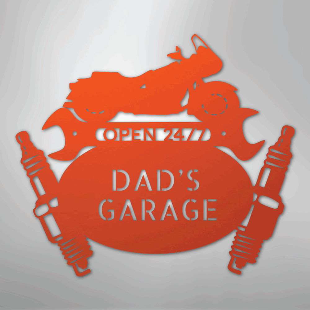 Cruiser Mechanic Monogram - Steel Sign - Kim’s Signature Beauty & Accessories