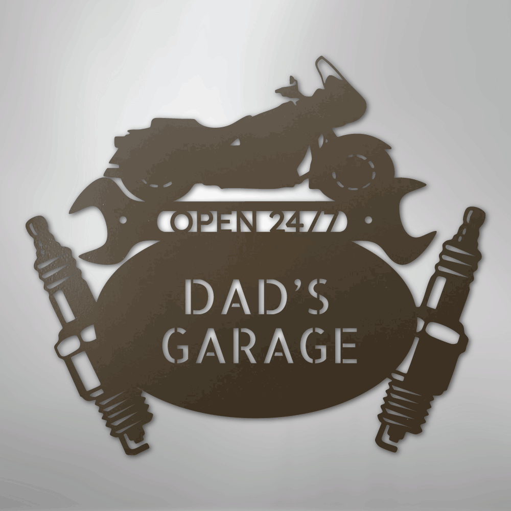 Cruiser Mechanic Monogram - Steel Sign - Kim’s Signature Beauty & Accessories