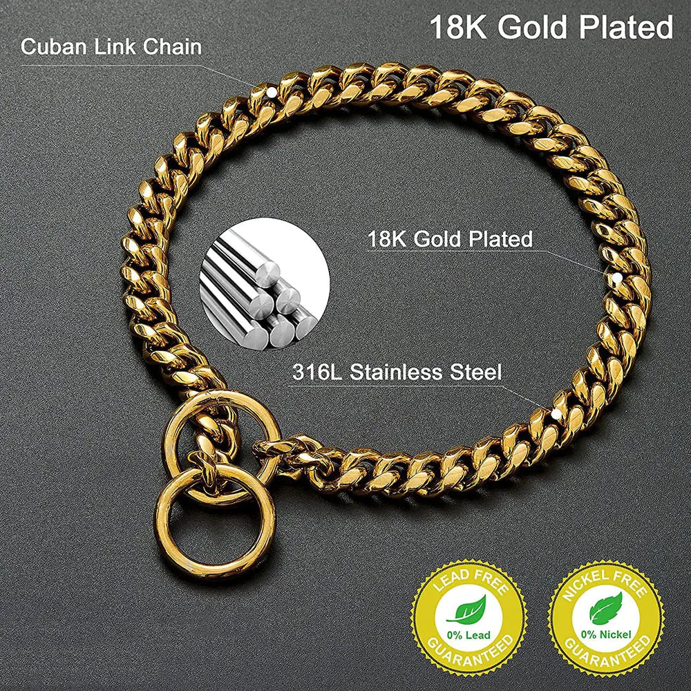 Cuban Link Chain Dog Collar - Kim’s Signature Beauty & Accessories    