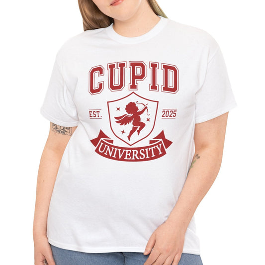 Cupid University Est. 2025 Cotton Tee - Kim’s Signature Beauty & Accessories    
