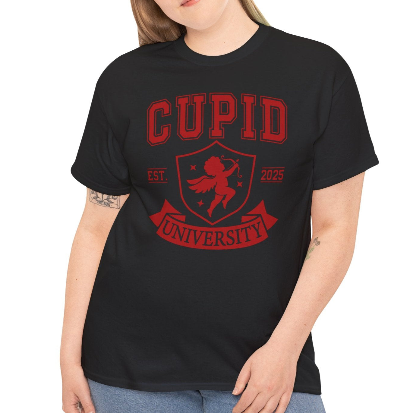 Cupid University Est. 2025 Cotton Tee - Kim’s Signature Beauty & Accessories    