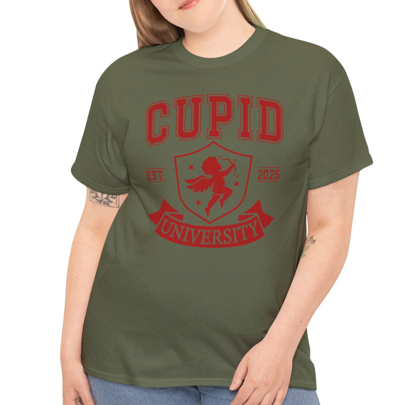 Cupid University Est. 2025 Cotton Tee - Kim’s Signature Beauty & Accessories    