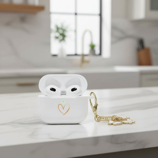 Cute AirPods 3 Silicone Case with Butterfly Keychain - Kim’s Signature Beauty & Accessories