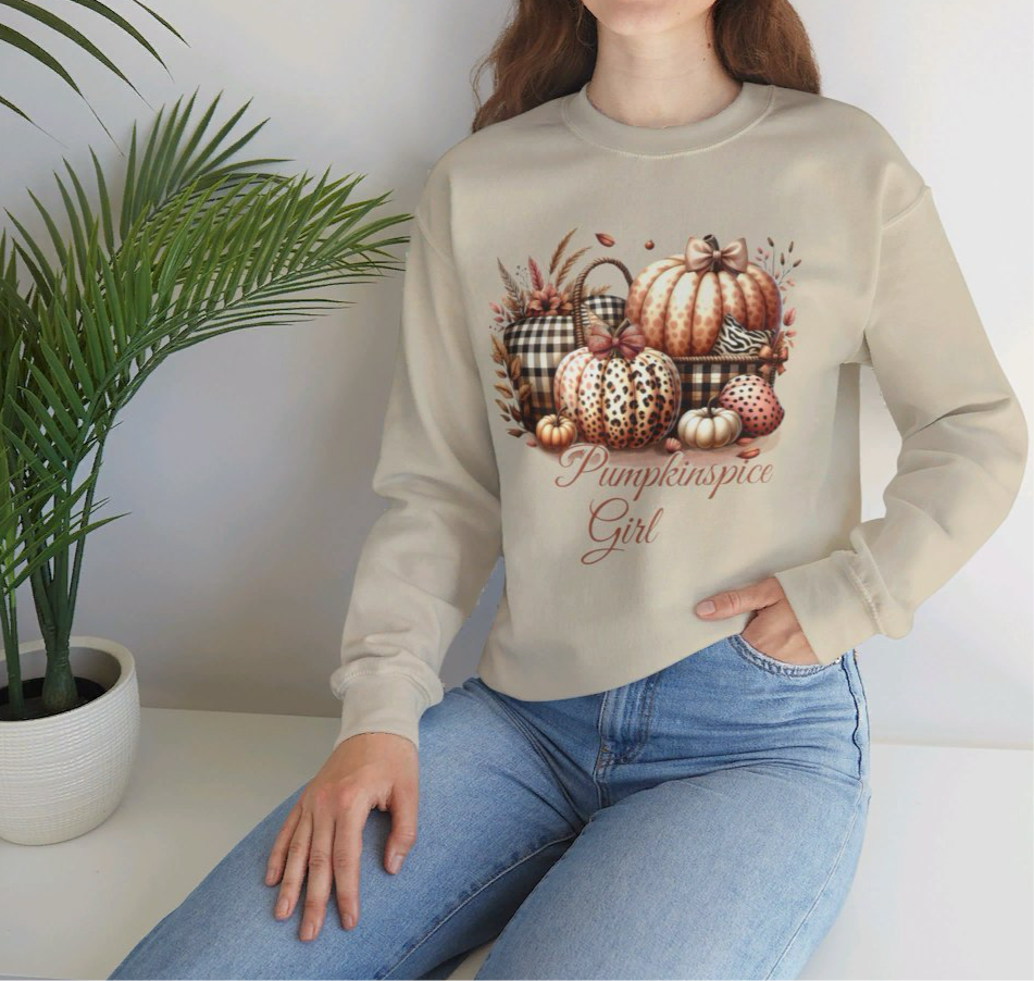 Pumpkin Spice Girl Tee or Sweatshirt - Kim’s Signature Beauty & Accessories    (Store description)