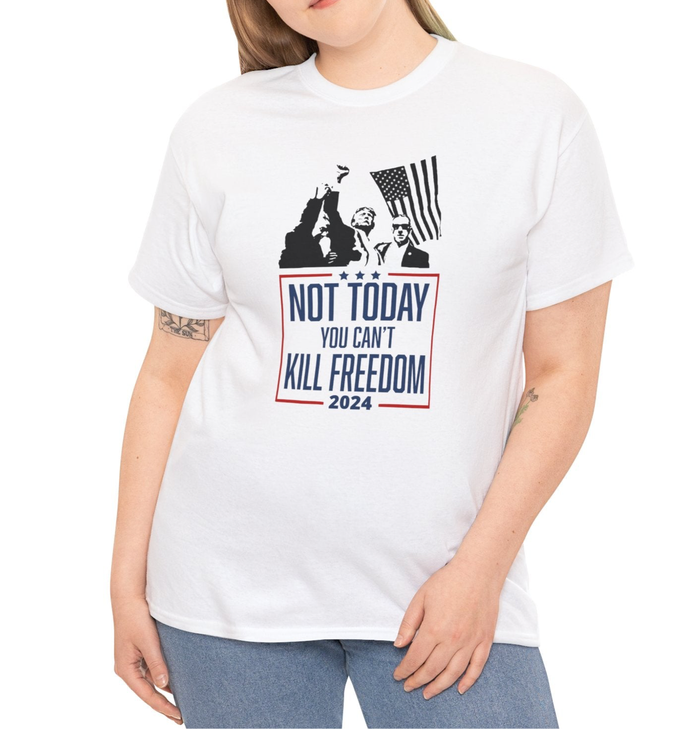 Trump-You Can’t Kill Freedom Tee - Kim’s Signature Beauty & Accessories    (Store description)