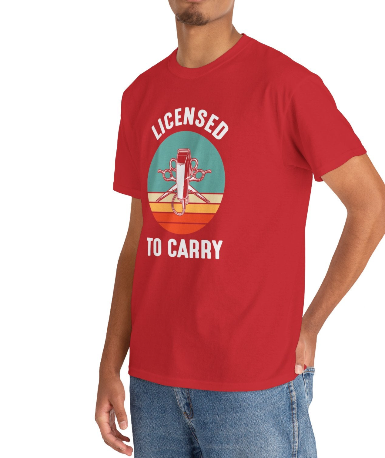 Licensed To Carry Barber |Cotton Tee - Kim’s Signature Beauty & Accessories    (Store description)