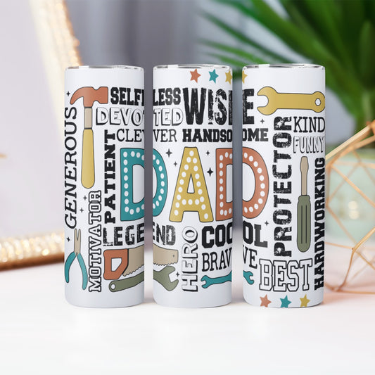 Dad Definition Tumbler – Tools, Traits & Cool Words - Kim’s Signature Beauty & Accessories    