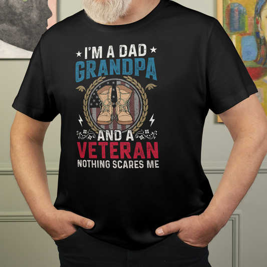 Dad, Grandpa, Veteran Cotton Tee - Kim’s Signature Beauty & Accessories    