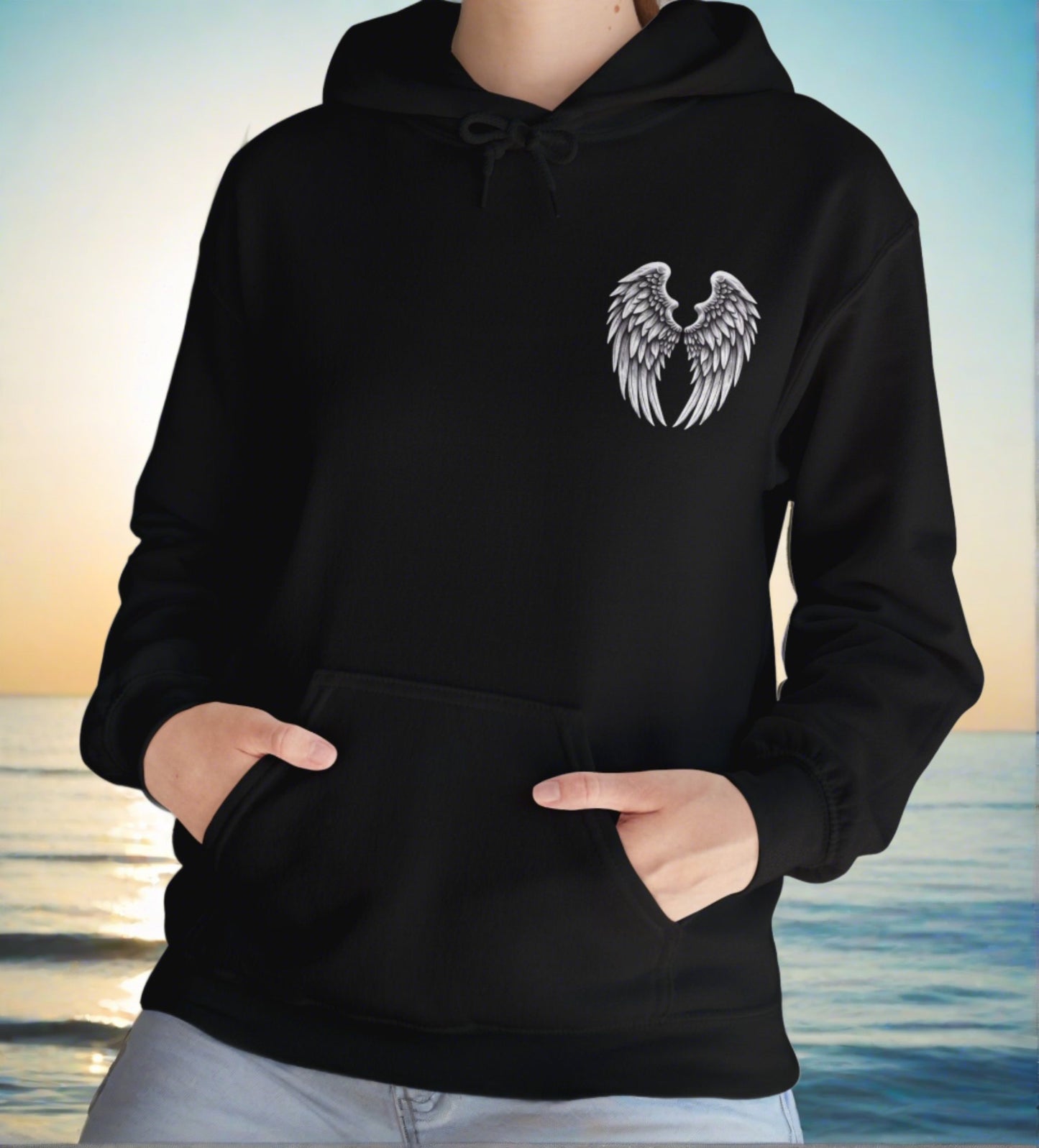 Dad, My Guardian Angel |Front & Back Print Hoodie - Kim’s Signature Beauty & Accessories    