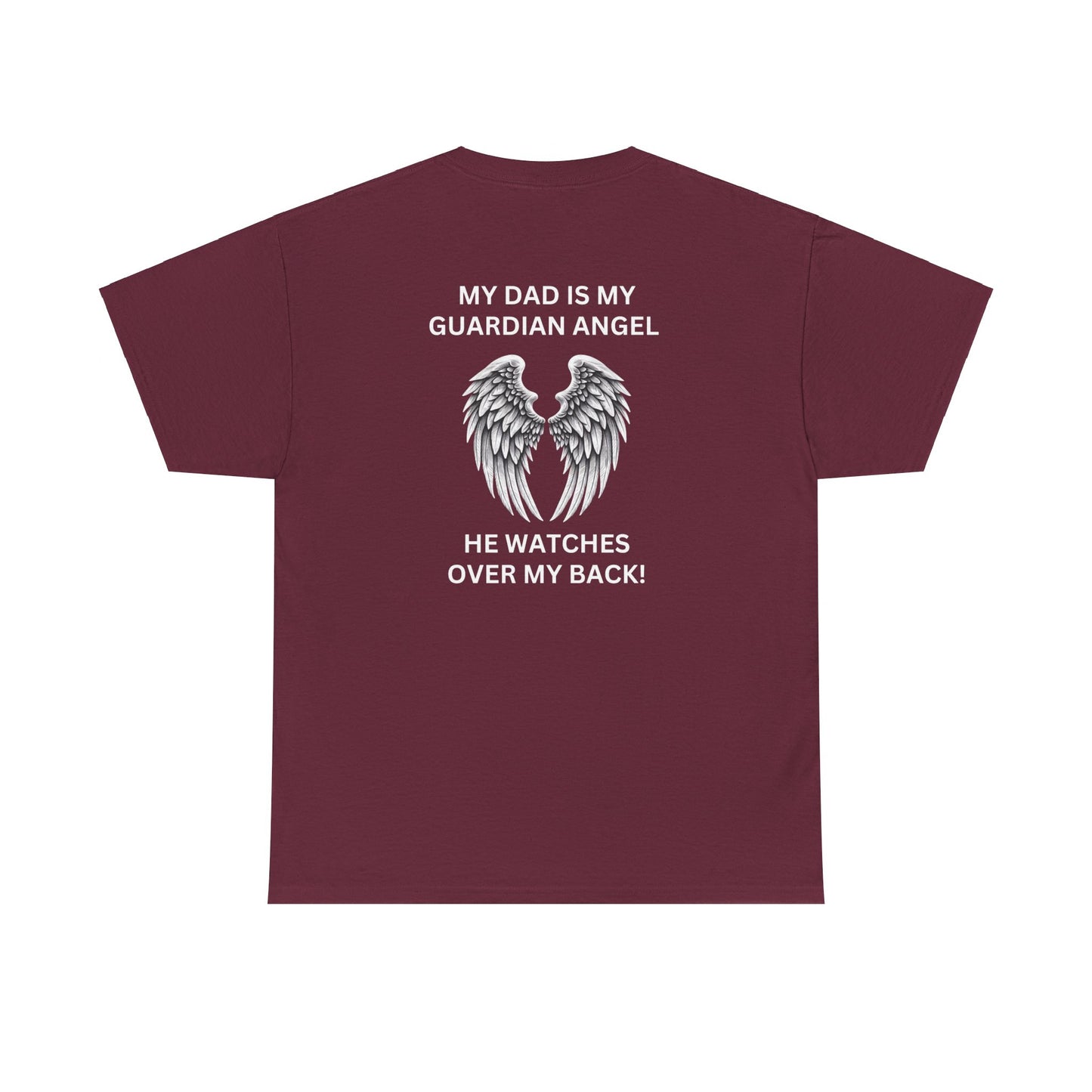 Dad, My Guardian Angel |  Unisex Cotton Tee - Kim’s Signature Beauty & Accessories    