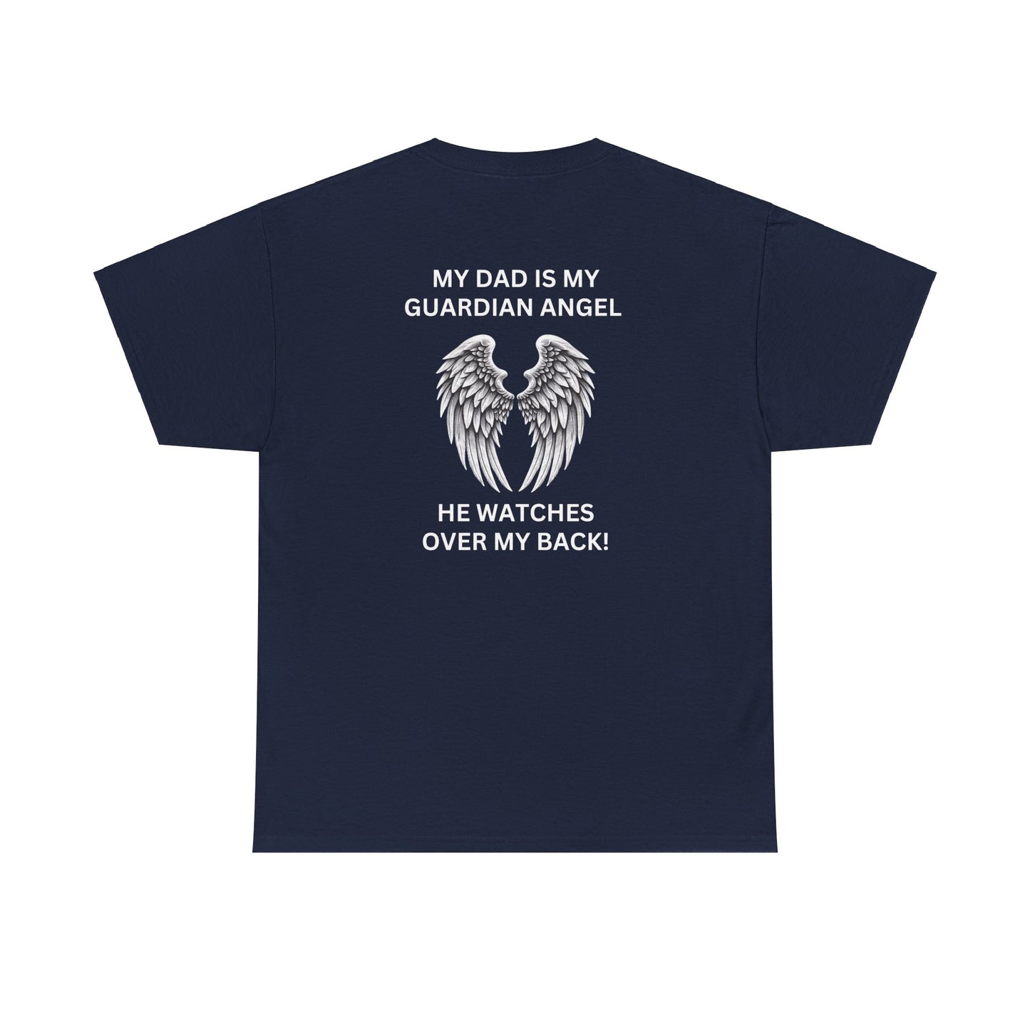 Dad, My Guardian Angel |  Unisex Cotton Tee - Kim’s Signature Beauty & Accessories    