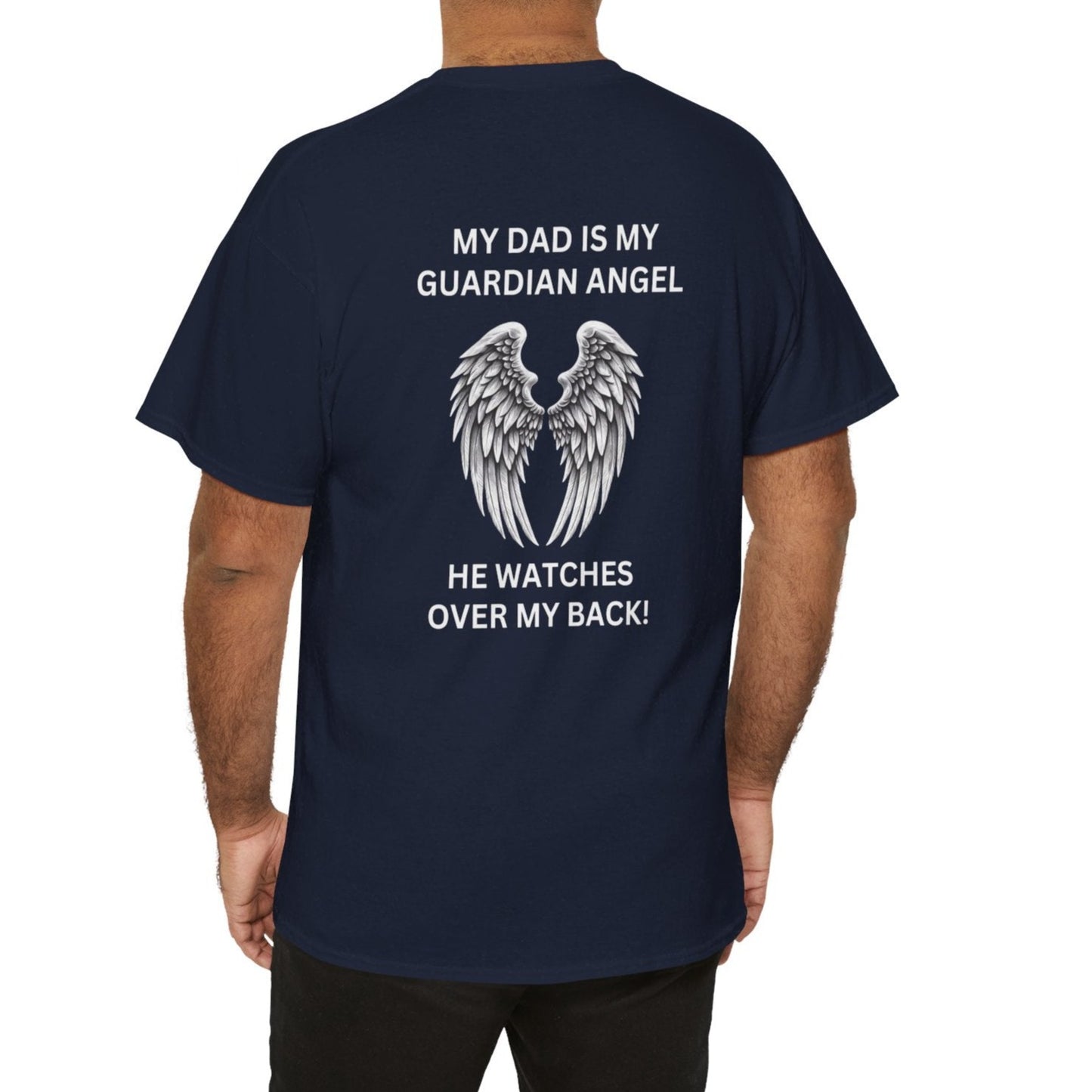 Dad, My Guardian Angel |  Unisex Cotton Tee - Kim’s Signature Beauty & Accessories    
