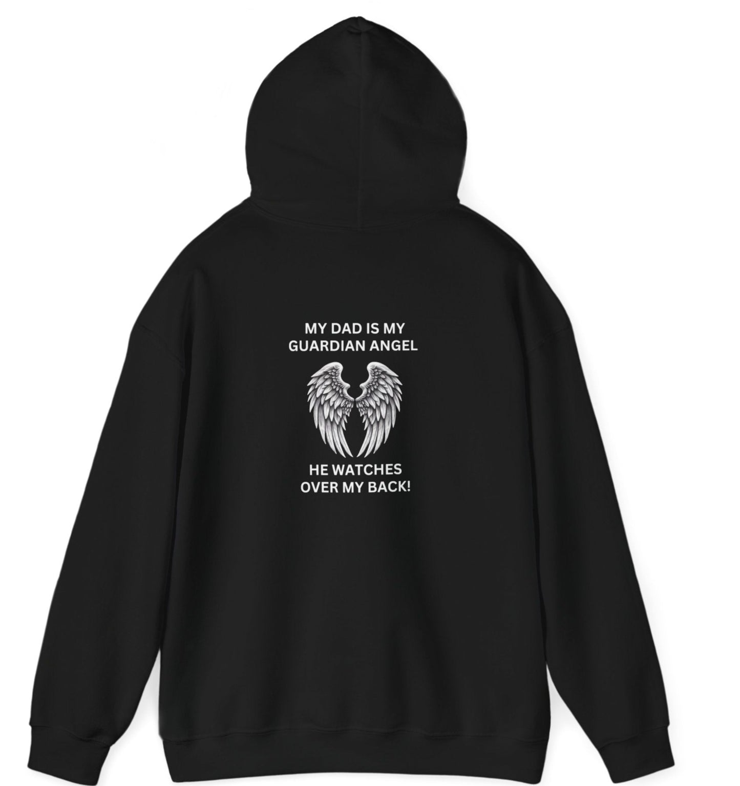 Dad, Watches Over My back Hoodie - Kim’s Signature Beauty & Accessories    