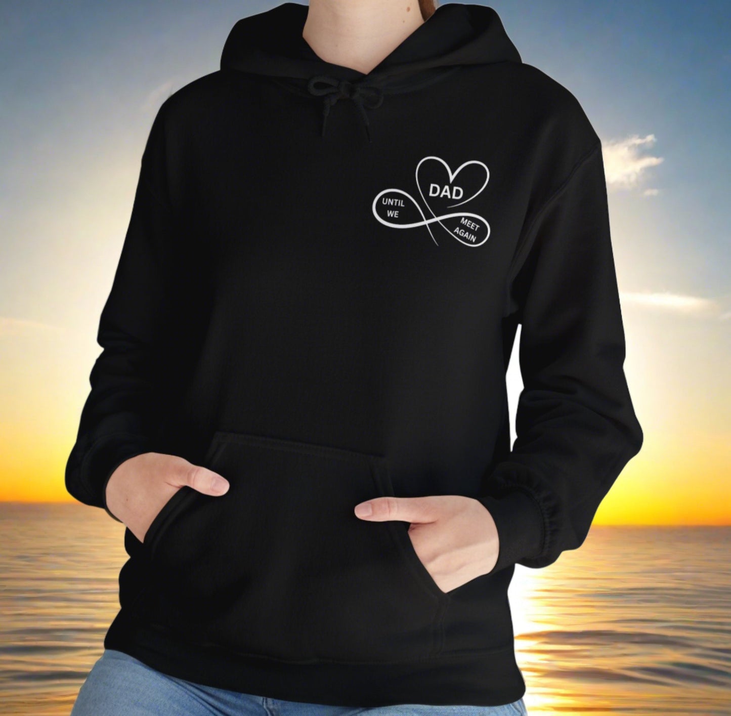 Dad, Watches Over My back Hoodie - Kim’s Signature Beauty & Accessories    
