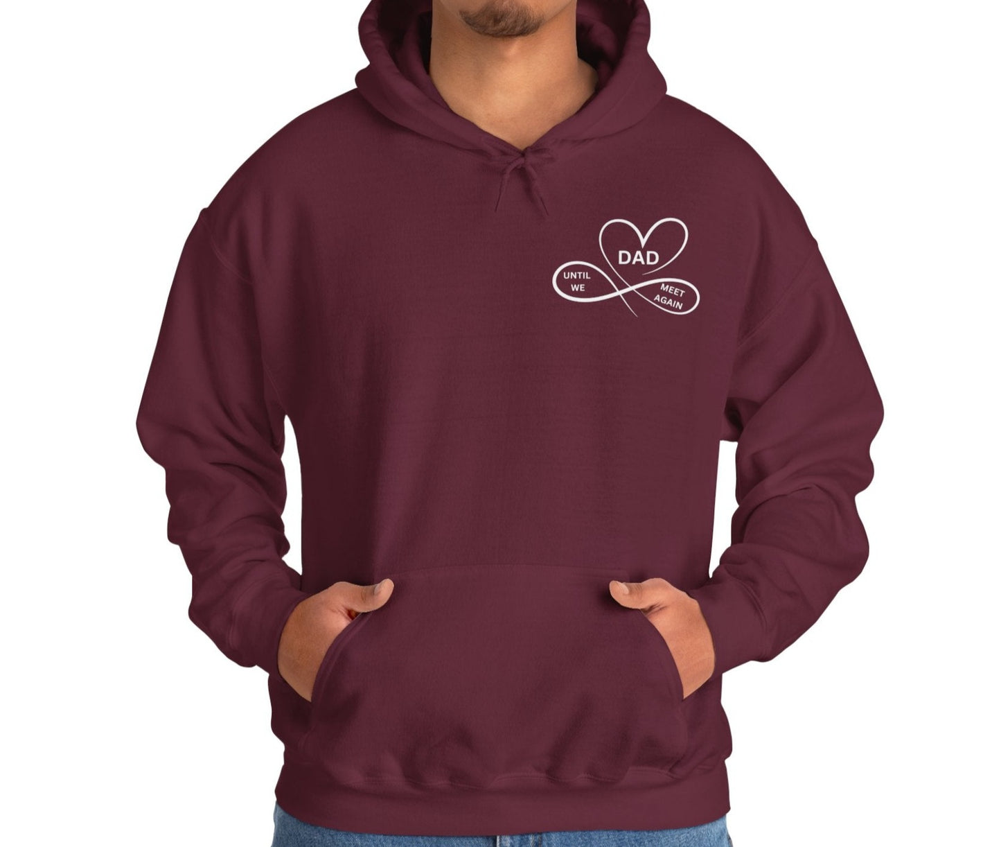 Dad, Watches Over My back Hoodie - Kim’s Signature Beauty & Accessories    