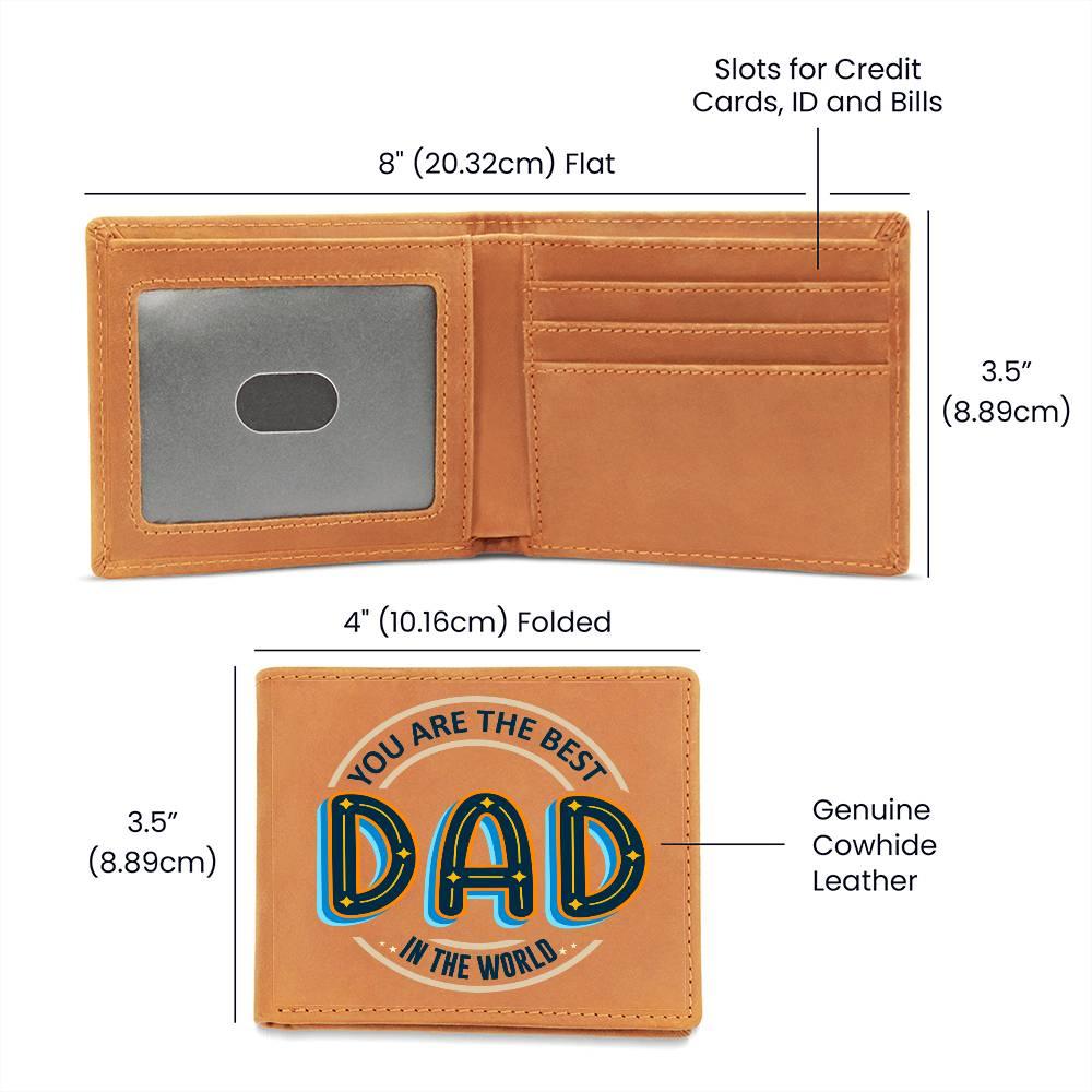 Dad, Your the Best! Leather Wallet - Kim’s Signature Beauty & Accessories    