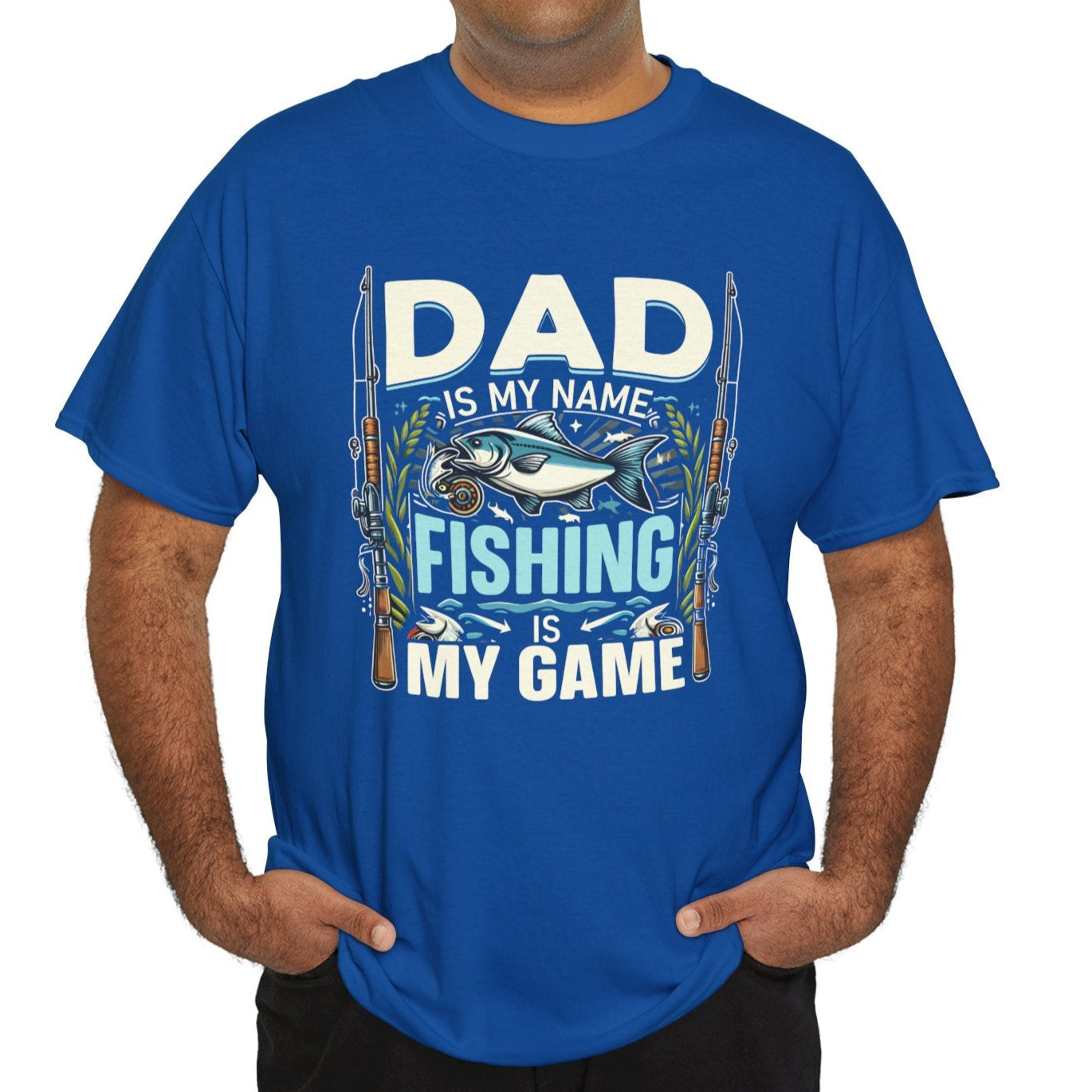 Dad is My Name, Fishing is my Game Tee - Kim’s Signature Beauty & Accessories    