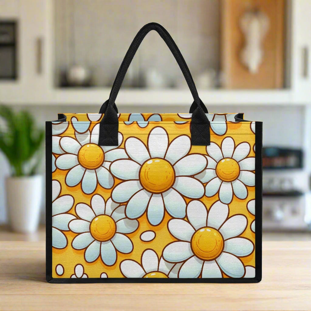 Daisy Delight Shopping Tote - Kim’s Signature Beauty & Accessories    