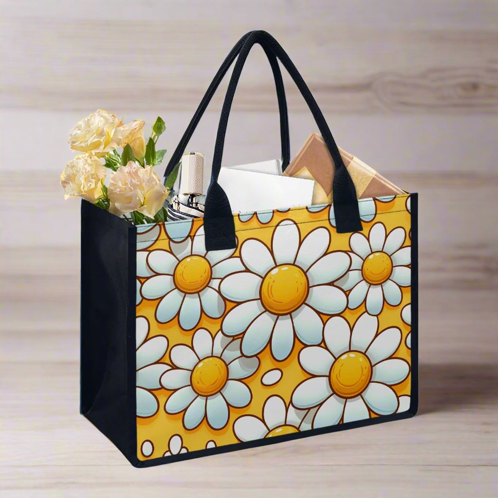 Daisy Delight Shopping Tote - Kim’s Signature Beauty & Accessories    