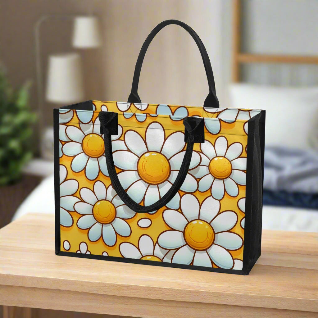Daisy Delight Shopping Tote - Kim’s Signature Beauty & Accessories    