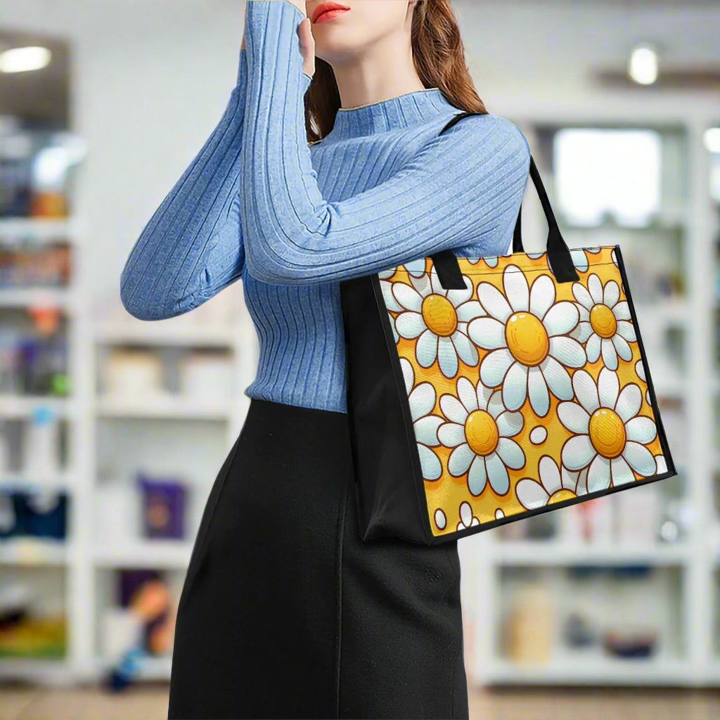 Daisy Delight Shopping Tote - Kim’s Signature Beauty & Accessories    