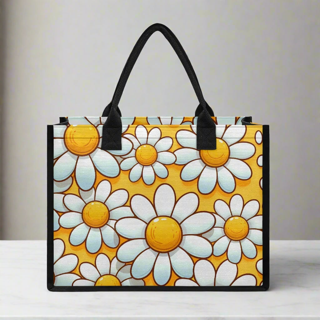 Daisy Delight Shopping Tote - Kim’s Signature Beauty & Accessories    