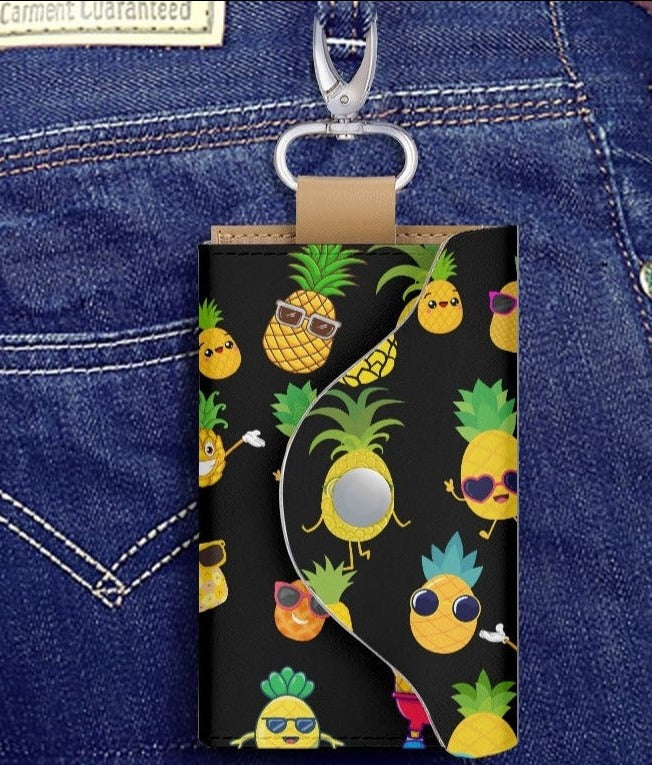 Dancing Pineapples Key Holder Case - Kim’s Signature Beauty & Accessories    