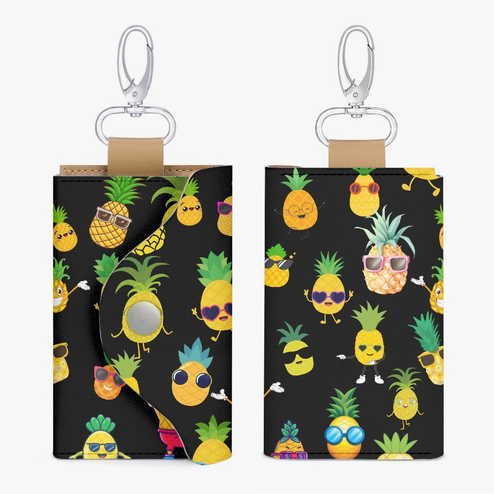 Dancing Pineapples Key Holder Case - Kim’s Signature Beauty & Accessories    
