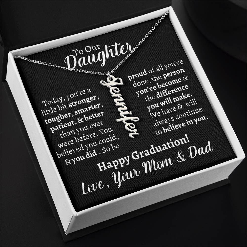 Daughter Graduation Personalized Necklace - Kim’s Signature Beauty & Accessories    