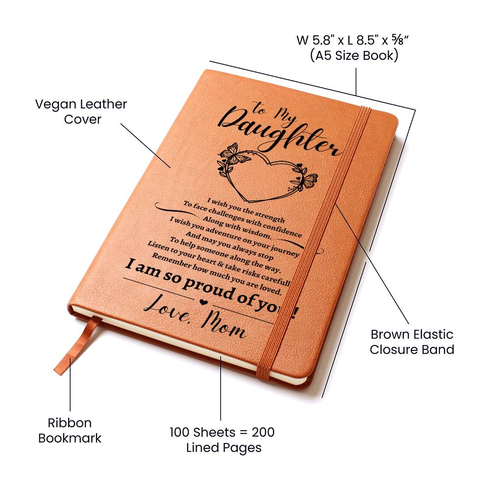 Daughter, I am Proud of you Journal - Kim’s Signature Beauty & Accessories    