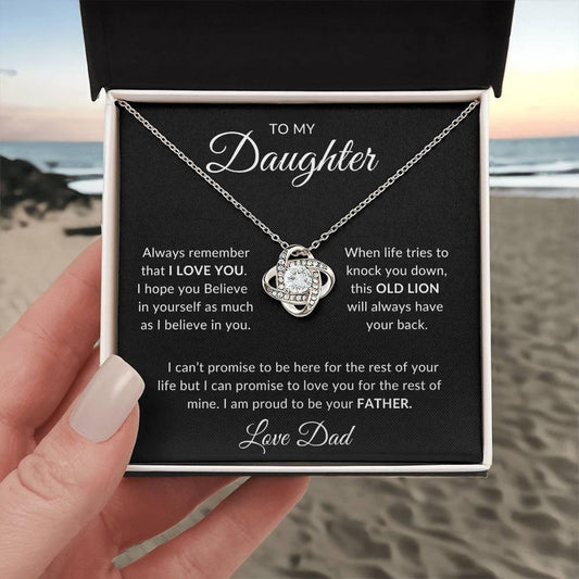 Daughter, Necklace Message from Dad - Kim’s Signature Beauty & Accessories    
