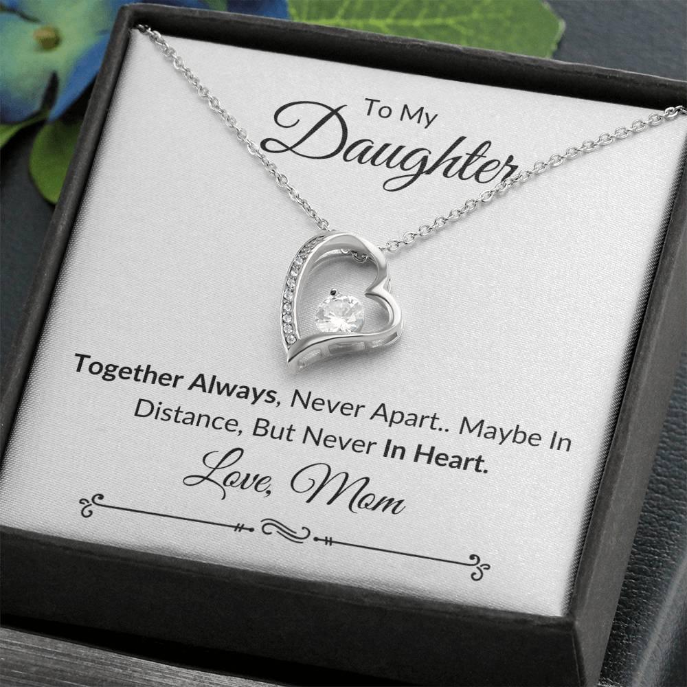 Daughter Together Always Necklace & Heartfelt Message - Kim’s Signature Beauty & Accessories    