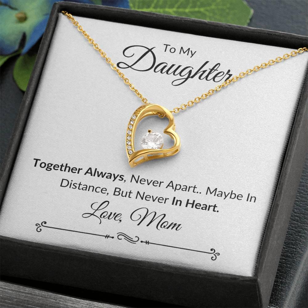 Daughter Together Always Necklace & Heartfelt Message - Kim’s Signature Beauty & Accessories    