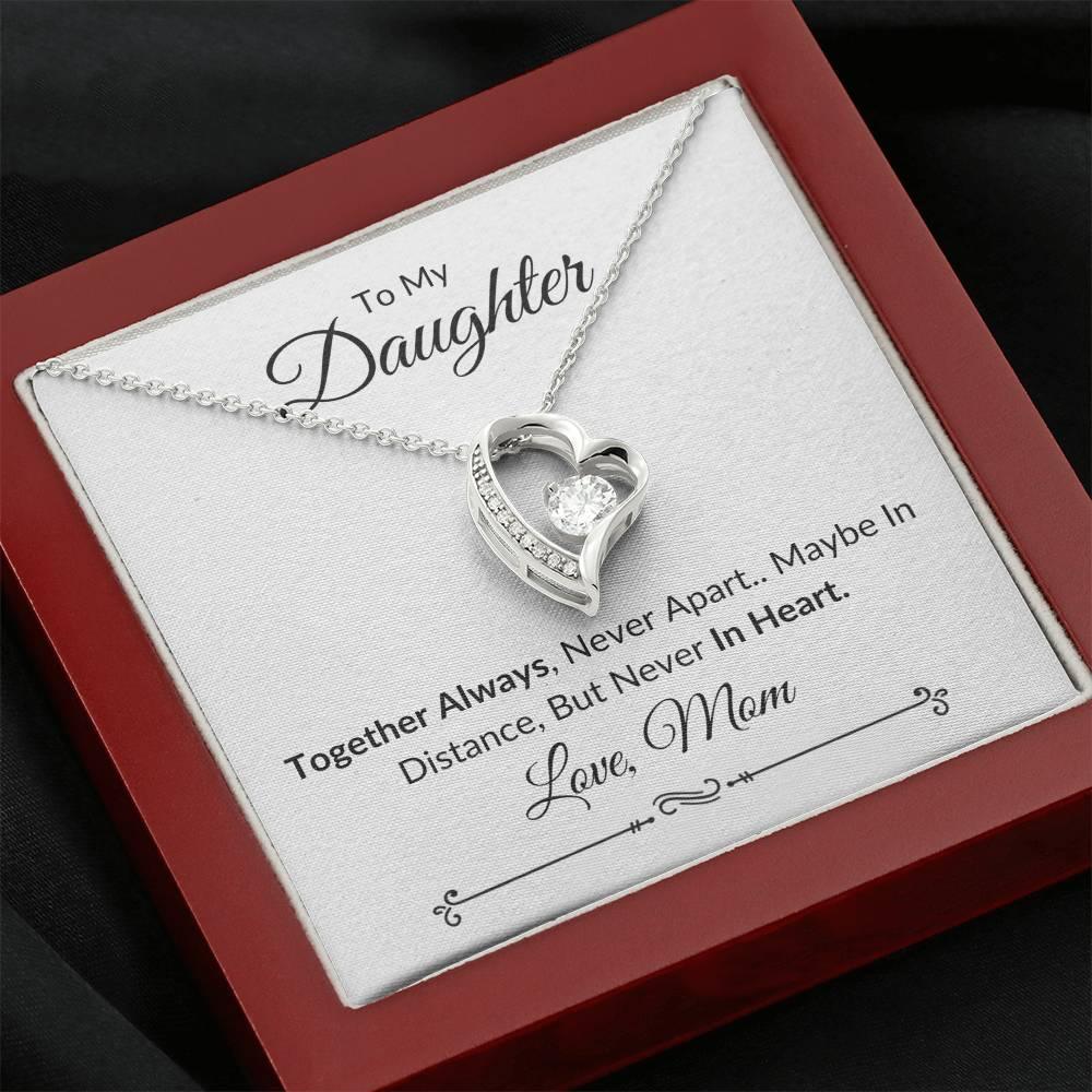 Daughter Together Always Necklace & Heartfelt Message - Kim’s Signature Beauty & Accessories    