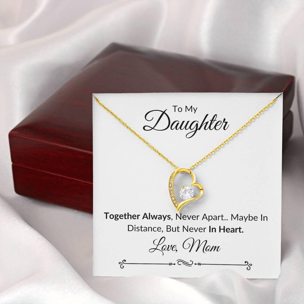 Daughter Together Always Necklace & Heartfelt Message - Kim’s Signature Beauty & Accessories    