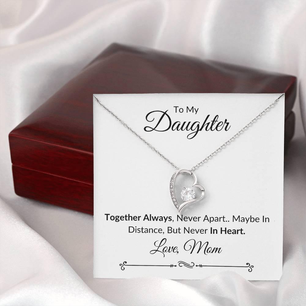 Daughter Together Always Necklace & Heartfelt Message - Kim’s Signature Beauty & Accessories    
